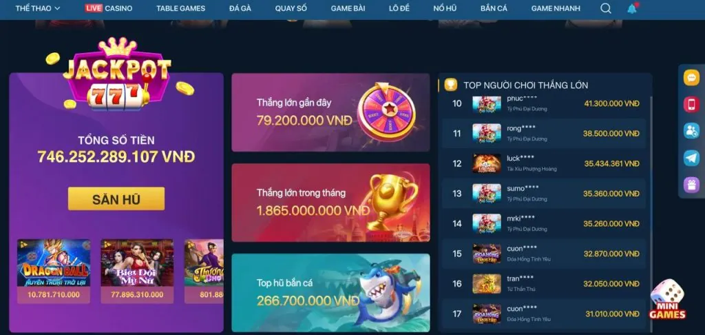 Casino trực tuyến 98win